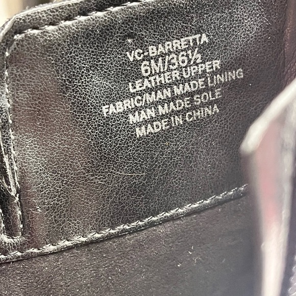 Vince Camuto Black Studded Moto Boots - Picture 3 of 3